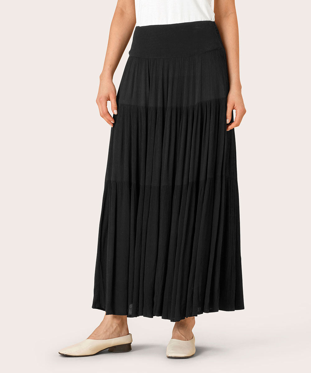 Sable Tiered Maxi Skirt